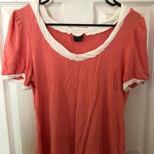 Nicole Miller pink shirt.